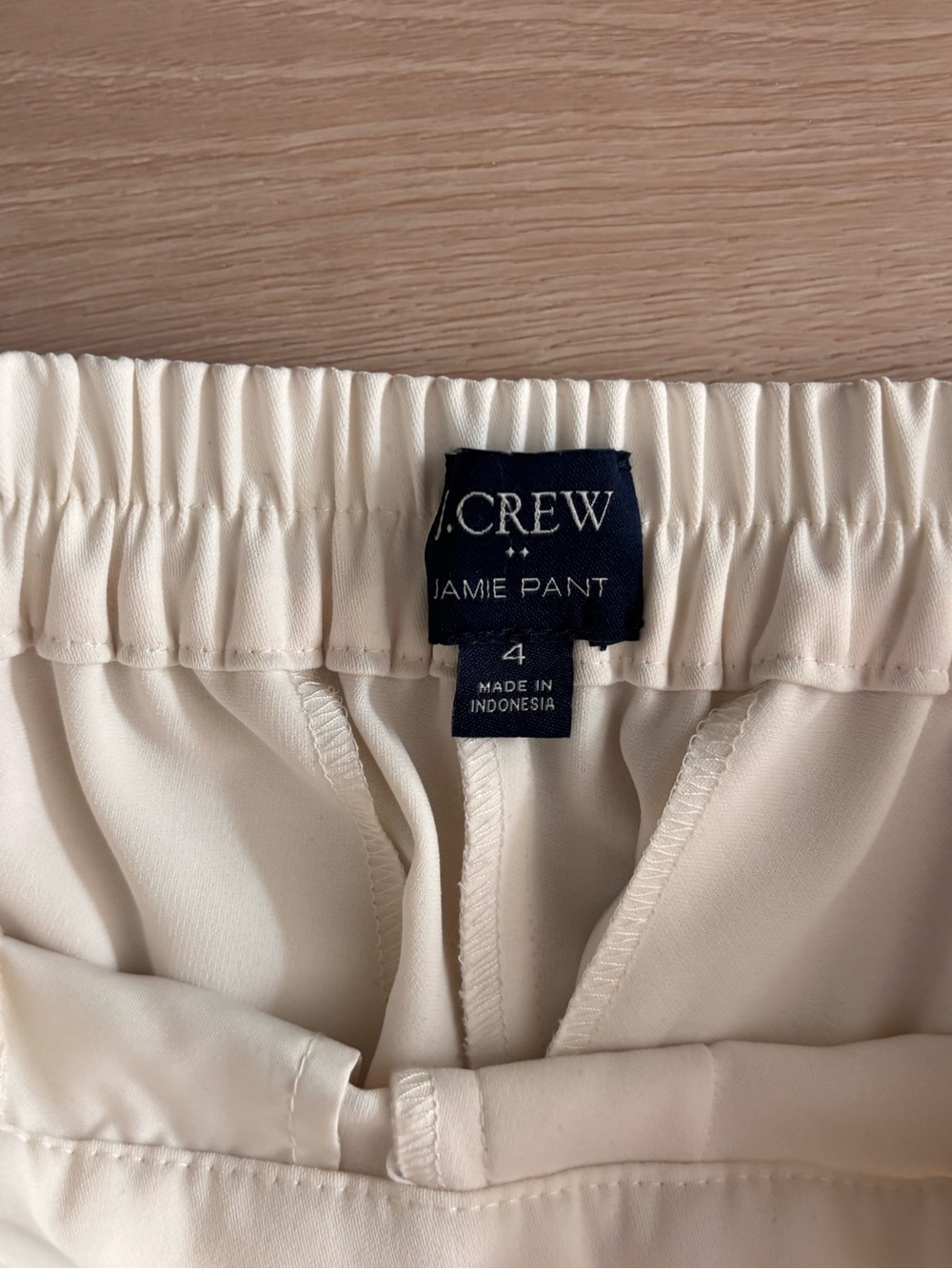 J. Crew Jamie Pant in Off-White/Cream